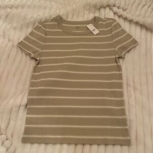NWT GAP Tan Striped Shirt